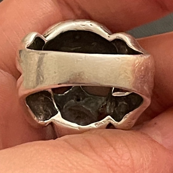 Vintage.Ring of skull,925. For men. Motorcycle. - Picture 7 of 12
